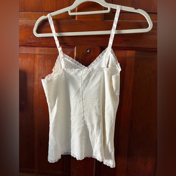 Vintage Coldpruf White Camisole Tank Top – Lace Trim, Undershirt Size Medium - Picture 4 of 8